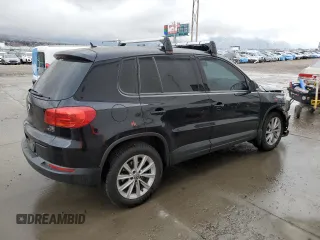 2017 Volkswagen Tiguan S with VIN WVGBV7AX8HK046105, listed as a Copart auction lot 47805145 with 128,900 mi miles and Salvage Title. Bid and sale history available at DreamBid. Image 3.