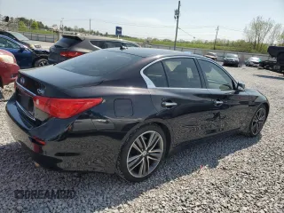 2014 Infiniti Q50 Sport with VIN JN1BV7AP5EM676333, listed as a Copart auction lot 51488305 with 229,972 mi miles and Clean Title. Bid and sale history available at DreamBid. Image 3.