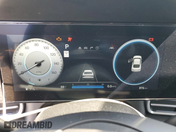 2025 Hyundai Elantra SEL Convenience with VIN KMHLS4DG9SU943131, listed as a Copart auction lot 54518735 with 876 mi miles and Non Repairable. Bid and sale history available at DreamBid. Image 9.
