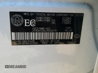 2018 Lexus IS 300 z VIN JTHC81D26J5033191, wystawiony jako Copart lot #53259005 z przebiegiem 62 295 mil mil oraz Szkoda całkowita • Salvage title. Historia ofert i sprzedaży dostępna na DreamBid. Obrazek 13.