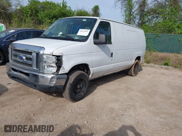 2008 Ford Econoline Cargo Commercial with VIN 1FTNE14W58DA55740, listed as a IAAI auction lot 42117873 with 191,734 mi miles. Bid and sale history available at carsss.com. Image 2.