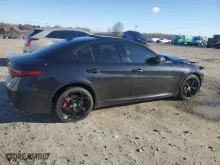 2018 Alfa Romeo Giulia Ti Sport with VIN ZARFAEEN6J7564744, listed as a Copart auction lot 85577794 with 59,395 mi miles and Salvage Title. Bid and sale history available at carsss.com. Image 3.
