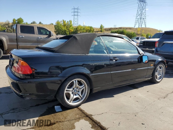 2001 BMW 3 Series 330Ci with VIN WBABS53491EV85399, listed as a Copart auction lot 74510704 with 82,382 mi miles and Salvage Title. Bid and sale history available at carsss.com. Image 3.