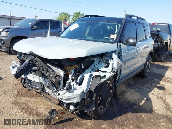 2023 Ford Bronco Sport Outer Banks with VIN 3FMCR9C6XPRD60485, listed as a IAAI auction lot 42007056 with 6,194 mi miles and . Bid and sale history available at DreamBid. Image 18.