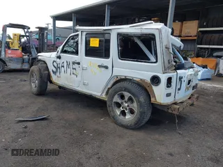 2017 Jeep Wrangler Unlimited Sahara with VIN 1C4BJWEG2HL517759, listed as a IAAI auction lot 41969322 with 0 mi miles. Bid and sale history available at carsss.com. Image 3.