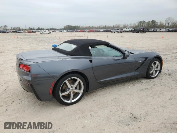 2014 Chevrolet Corvette 3LT with VIN 1G1YF3D70E5127778, listed as a Copart auction lot 41439415 with 38,572 mi miles and Salvage Title. Bid and sale history available at carsss.com. Image 3.