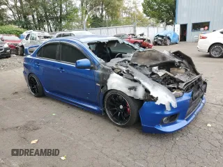 2008 Mitsubishi Lancer Evolution GSR with VIN JA3AW86VX8U044188, listed as a Copart auction lot 70872314 with 0 mi miles and Salvage Title. Bid and sale history available at carsss.com. Image 4.