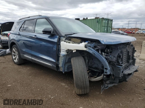 2020 Ford Explorer Platinum with VIN 1FM5K8HC3LGA07125, listed as a Copart auction lot 53903915 with 67,469 mi miles and Salvage title. Bid and sale history available at DreamBid. Image 4.