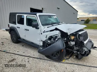 2024 Jeep Wrangler Sport S z VIN 1C4PJXDN1RW273839, wystawiony jako Copart lot #63295995 z przebiegiem Nie podano mil oraz Nie do naprawy • Non repairable. Historia ofert i sprzedaży dostępna na DreamBid. Obrazek 4.