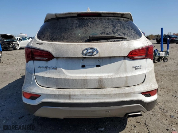 2017 Hyundai Santa Fe Sport 2.4L with VIN 5NMZUDLB6HH034343, listed as a Copart auction lot 51452865 with NaN miles and Clean Title. Bid and sale history available at carsss.com. Image 6.