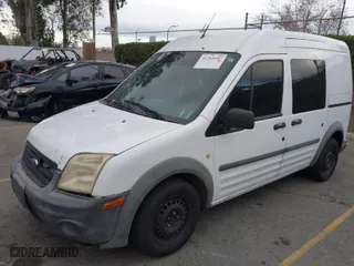 2010 Ford Transit Connect XL with VIN NM0LS6AN1AT014751, listed as a IAAI auction lot 41265157 with 282,447 mi miles. Bid and sale history available at carsss.com. Image 2.