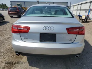 2014 Audi A6 Premium Plus with VIN WAUFMAFC6EN013641, listed as a Copart auction lot 54417055 with 95,749 mi miles and Salvage title. Bid and sale history available at DreamBid. Image 6.