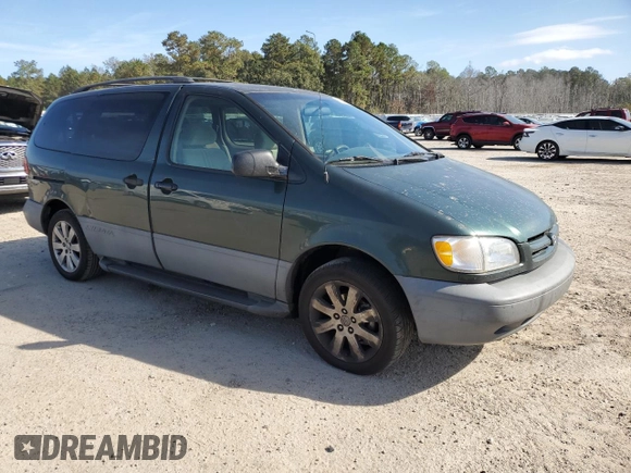 1999 Toyota Sienna LE with VIN 4T3ZF13C9XU097657, listed as a Copart auction lot 79008884 with 361,011 mi miles and Salvage Title. Bid and sale history available at carsss.com. Image 4.