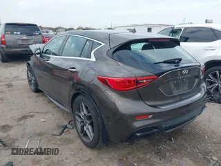 2017 Infiniti QX30 Sport with VIN SJKCH5CP8HA024092, listed as a IAAI auction lot 41113097 with 82,360 mi miles and . Bid and sale history available at DreamBid. Image 3.