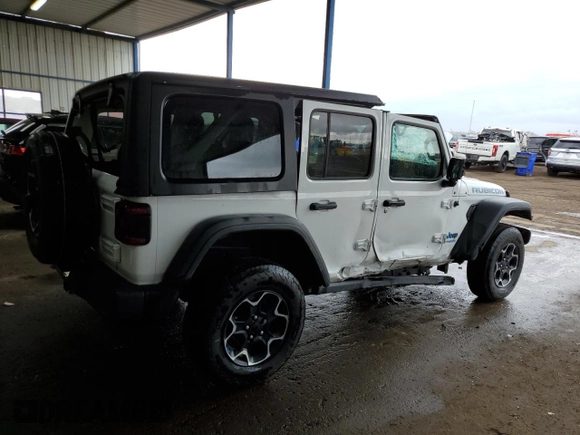 2022 Jeep Wrangler Unlimited Rubicon with VIN 1C4JJXR60NW250148, listed as a Copart auction lot 51087195 with 46,385 mi miles and Clean title. Bid and sale history available at DreamBid. Image 3.