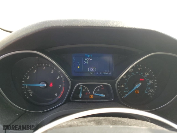 2013 Ford Focus SE with VIN 1FADP3K25DL360789, listed as a Copart auction lot 48782255 with 112,466 mi miles and Salvage Title. Bid and sale history available at carsss.com. Image 9.