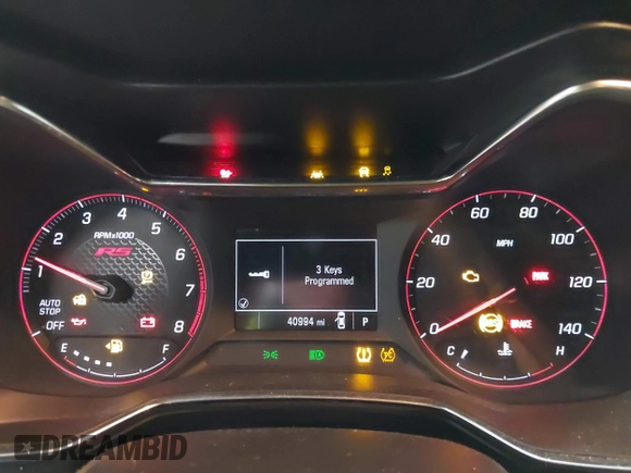 2021 Chevrolet TrailBlazer RS with VIN KL79MTSL3MB017287, listed as a IAAI auction lot 41618940 with 40,994 mi miles. Bid and sale history available at carsss.com. Image 7.