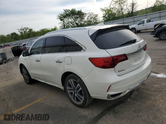 2019 Acura MDX Sport Hybrid w/Advance Pkg with VIN 5J8YD7H70KL001198, listed as a Copart auction lot 52866574 with 76,672 mi miles and Salvage Title. Bid and sale history available at carsss.com. Image 2.