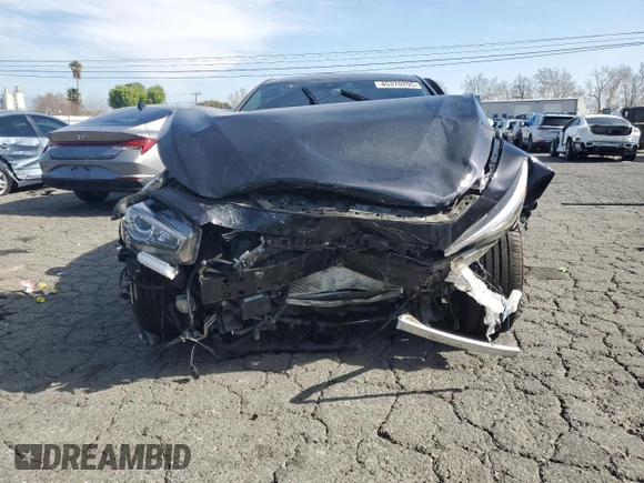 2024 Infiniti Q50 Red Sport 400 with VIN JN1FV7DPXRM660289, listed as a Copart auction lot 45370295 with 827 mi miles and Clean Title. Bid and sale history available at DreamBid. Image 5.