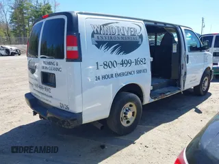 2014 Chevrolet Express Cargo Van with VIN 1GCWGFCA3E1130871, listed as a IAAI auction lot 42166083 with 279,624 mi miles. Bid and sale history available at carsss.com. Image 4.