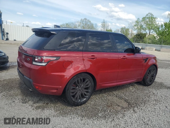 2017 Land Rover Range Rover Sport HSE Dynamic with VIN SALWV2FV4HA160133, listed as a Copart auction lot 54069585 with 97,578 mi miles and Salvage title. Bid and sale history available at DreamBid. Image 3.