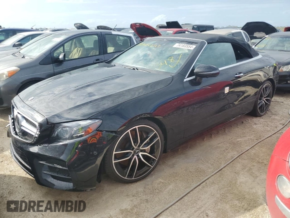 2019 Mercedes-Benz E 53 AMG with VIN WDD1K6BB1KF097313, listed as a Copart auction lot 74183554 with Not Provided miles and Non Repairable. Bid and sale history available at DreamBid. Image 1.
