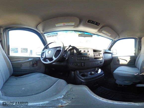 2012 Chevrolet Express Passenger 1LT with VIN 1GAZG1FA3C1128586, listed as a IAAI auction lot 41469668 with 182,658 mi miles. Bid and sale history available at carsss.com. Image 19.