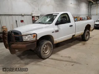 2007 Dodge Ram 2500 ST with VIN 3D7KS26D77G791423, listed as a Copart auction lot 51070605 with 195,997 mi miles and Clean Title. Bid and sale history available at carsss.com. Image 1.
