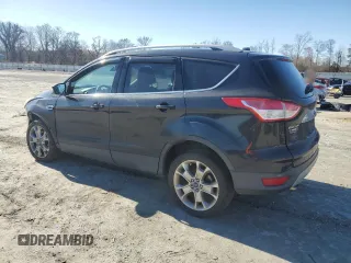 2014 Ford Escape Titanium with VIN 1FMCU9J9XEUC86597, listed as a Copart auction lot 45321355 with 142,278 mi miles and Salvage Title. Bid and sale history available at carsss.com. Image 2.