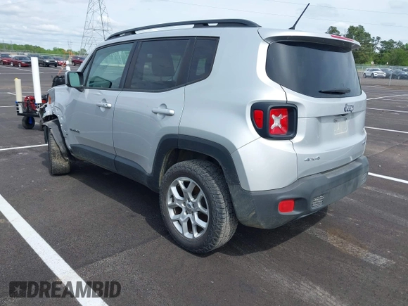 2017 Jeep Renegade Latitude z VIN ZACCJBBB6HPG40367, wystawiony jako IAAI lot #42053957 z przebiegiem 105 893 mil mil oraz . Historia ofert i sprzedaży dostępna na DreamBid. Obrazek 3.