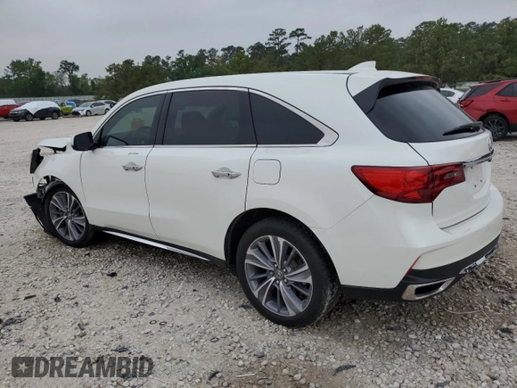 2018 Acura MDX Technology with VIN 5J8YD3H5XJL007600, listed as a Copart auction lot 51419945 with 103,653 mi miles and Salvage title. Bid and sale history available at DreamBid. Image 2.