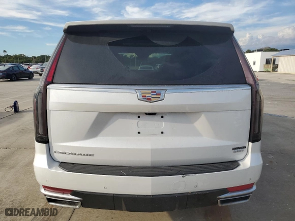 2023 Cadillac Escalade 4WD Premium Luxury with VIN 1GYS4BKL2PR422237, listed as a Copart auction lot 73868994 with 13,493 mi miles and Salvage Title. Bid and sale history available at carsss.com. Image 6.