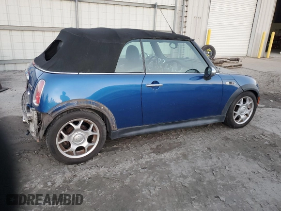 2006 MINI Convertible S with VIN WMWRH33526TL93206, listed as a Copart auction lot 46114075 with 60,526 mi miles and Salvage title. Bid and sale history available at DreamBid. Image 3.