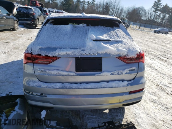 2019 Audi Q3 Premium with VIN WA1AECF35K1083330, listed as a Copart auction lot 87801965 with 0 mi miles and Salvage Title. Bid and sale history available at carsss.com. Image 6.