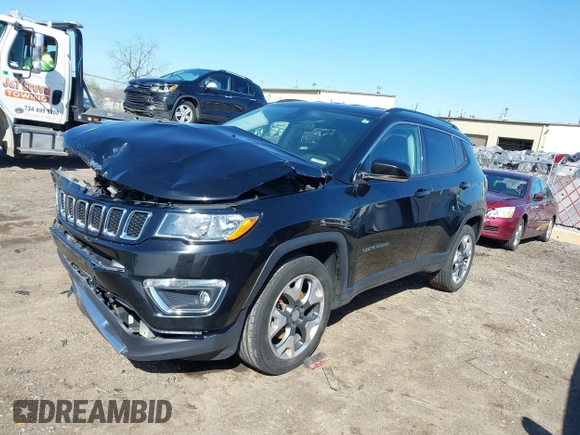 2020 Jeep Compass Limited with VIN 3C4NJDCB4LT119586, listed as a IAAI auction lot 41961357 with 67,426 mi miles and . Bid and sale history available at DreamBid. Image 2.