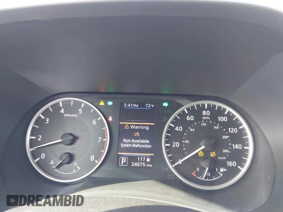 2023 Nissan Sentra S with VIN 3N1AB8BVXPY287582, listed as a IAAI auction lot 41743265 with 24,675 mi miles and . Bid and sale history available at DreamBid. Image 7.