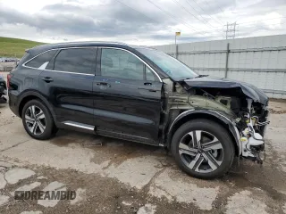 2023 Kia Sorento SX Prestige with VIN KNDRMDLHXP5213992, listed as a Copart auction lot 56145885 with 13,585 mi miles and Salvage title. Bid and sale history available at DreamBid. Image 4.