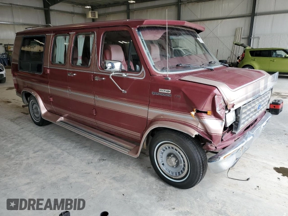 1989 Ford Econoline Cargo with VIN 1FDEE14H4KHC07245, listed as a Copart auction lot 51862145 with 911,092 mi miles and Salvage Title. Bid and sale history available at DreamBid. Image 4.