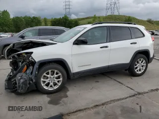 2016 Jeep Cherokee Sport with VIN 1C4PJMAB4GW343081, listed as a Copart auction lot 61413825 with 72,252 mi miles and Salvage title. Bid and sale history available at DreamBid. Image 1.