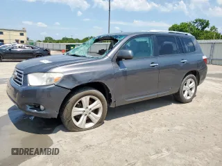 2010 Toyota Highlander Limited with VIN 5TDYK3EH5AS010339, listed as a Copart auction lot 58430255 with Not provided miles and Salvage title. Bid and sale history available at DreamBid. Image 1.