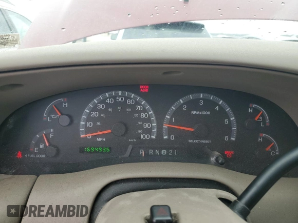 2003 Ford F-150 XL with VIN 2FTRX18L43CA44426, listed as a Copart auction lot 43446855 with 169,493 mi miles and Salvage Title. Bid and sale history available at carsss.com. Image 9.