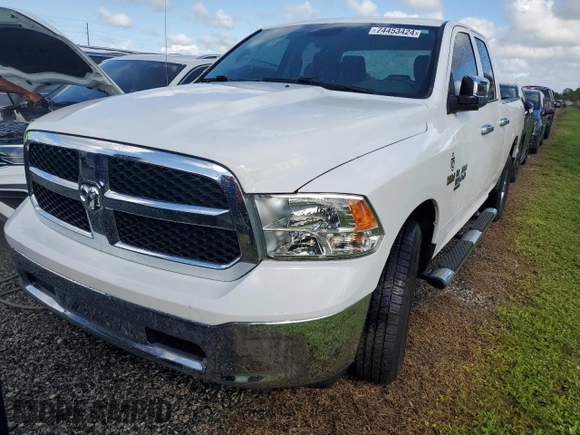 2019 Ram 1500 Classic Tradesman with VIN 1C6RR6FT4KS585956, listed as a Copart auction lot 74453424 with 0 mi miles and Non Repairable. Bid and sale history available at carsss.com. Image 5.