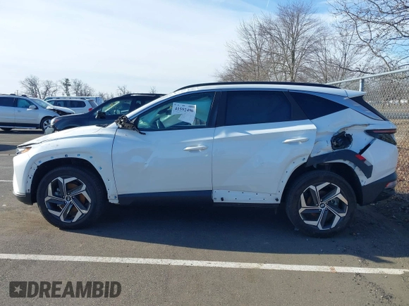 2022 Hyundai Tucson SEL with VIN 5NMJFCAE7NH085117, listed as a IAAI auction lot 41592496 with 16,576 mi miles. Bid and sale history available at carsss.com. Image 14.