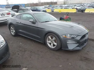 2019 Ford Mustang EcoBoost with VIN 1FA6P8TH0K5141149, listed as a IAAI auction lot 41818134 with 34,773 mi miles. Bid and sale history available at carsss.com. Image 1.