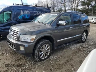 2008 Infiniti QX56 with VIN 5N3AA08C98N906133, listed as a Copart auction lot 80408073 with 168,545 mi miles and Clean Title. Bid and sale history available at carsss.com. Image 1.