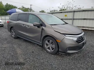 2022 Honda Odyssey EX z VIN 5FNRL6H57NB033507, wystawiony jako Copart lot #60975875 z przebiegiem 82 836 mil mil oraz Szkoda całkowita • Salvage title. Historia ofert i sprzedaży dostępna na DreamBid. Obrazek 4.