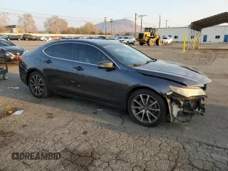 2015 Acura TLX V6 Advance with VIN 19UUB2F76FA025436, listed as a Copart auction lot 43164985 with 118,588 mi miles and Salvage Title. Bid and sale history available at carsss.com. Image 4.