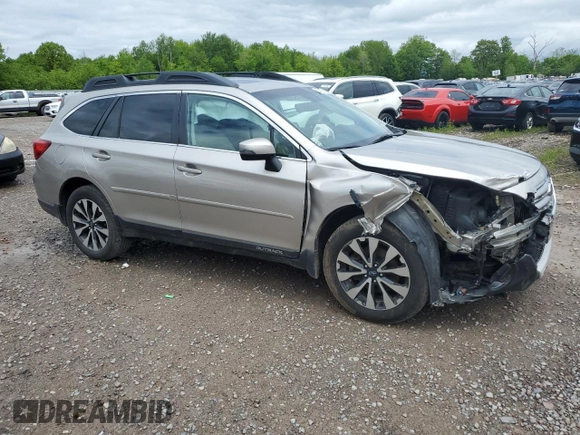 2017 Subaru Outback Limited with VIN 4S4BSENC5H3232666, listed as a Copart auction lot 58437815 with 49,643 mi miles and Salvage title. Bid and sale history available at DreamBid. Image 4.