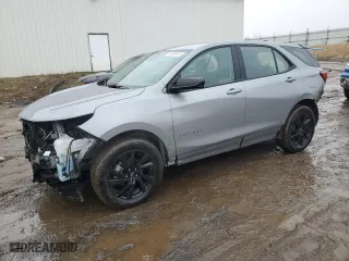 2024 Chevrolet Equinox LS with VIN 3GNAXSEG5RL152722, listed as a Copart auction lot 46996615 with 32,199 mi miles and Non Repairable. Bid and sale history available at carsss.com. Image 1.