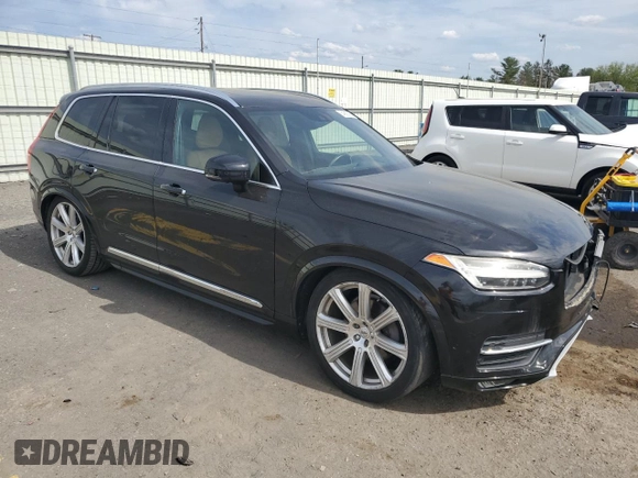 2016 Volvo XC90 with VIN YV4A22PN1G1003129, listed as a Copart auction lot 54582595 with Not Provided miles and Salvage Title. Bid and sale history available at DreamBid. Image 4.